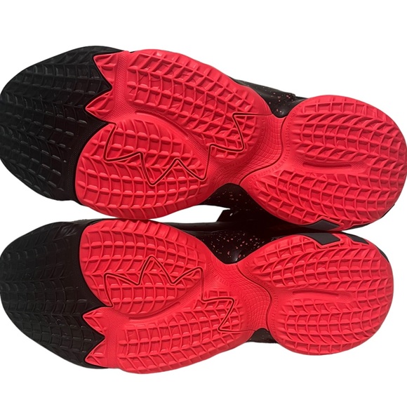 Adidas Marvel x D.O.N. Issue #2 Venom Black Red Basketball Shoes Size 8 FW9038 - Picture 7 of 7